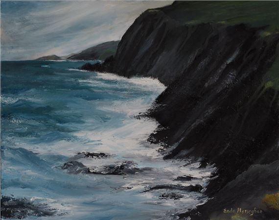 CLIFFS NEAR DINGLE by Enda Heneghan