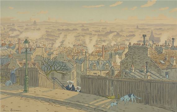 Henri Rivière | Paris from Montmartre (1900) | MutualArt