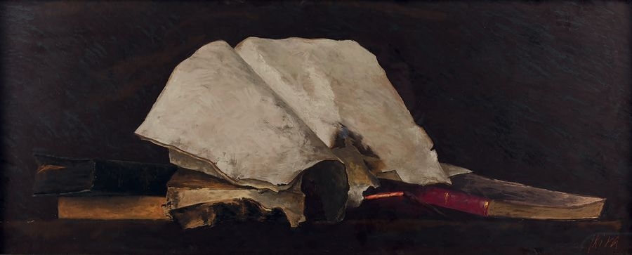 Still life with books - Pierre Skira