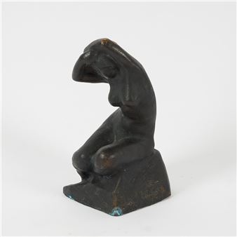 Sittande modell - Into Saxelin