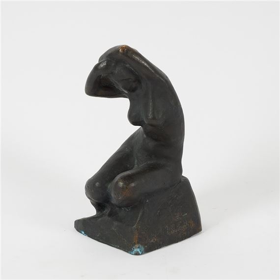 Sittande modell - Into Saxelin