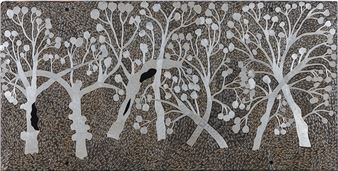 Recent works by senior and emerging artists from Yirrkala in 'Sunrise People' at Bundanon