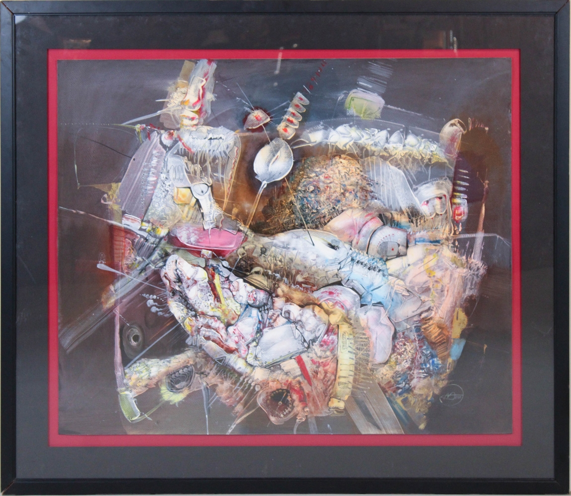 Artwork by Antanas Adomaitis, Antanas Adomaitis, Mixed Media, Beautiful Day, Made of mixed media on paper