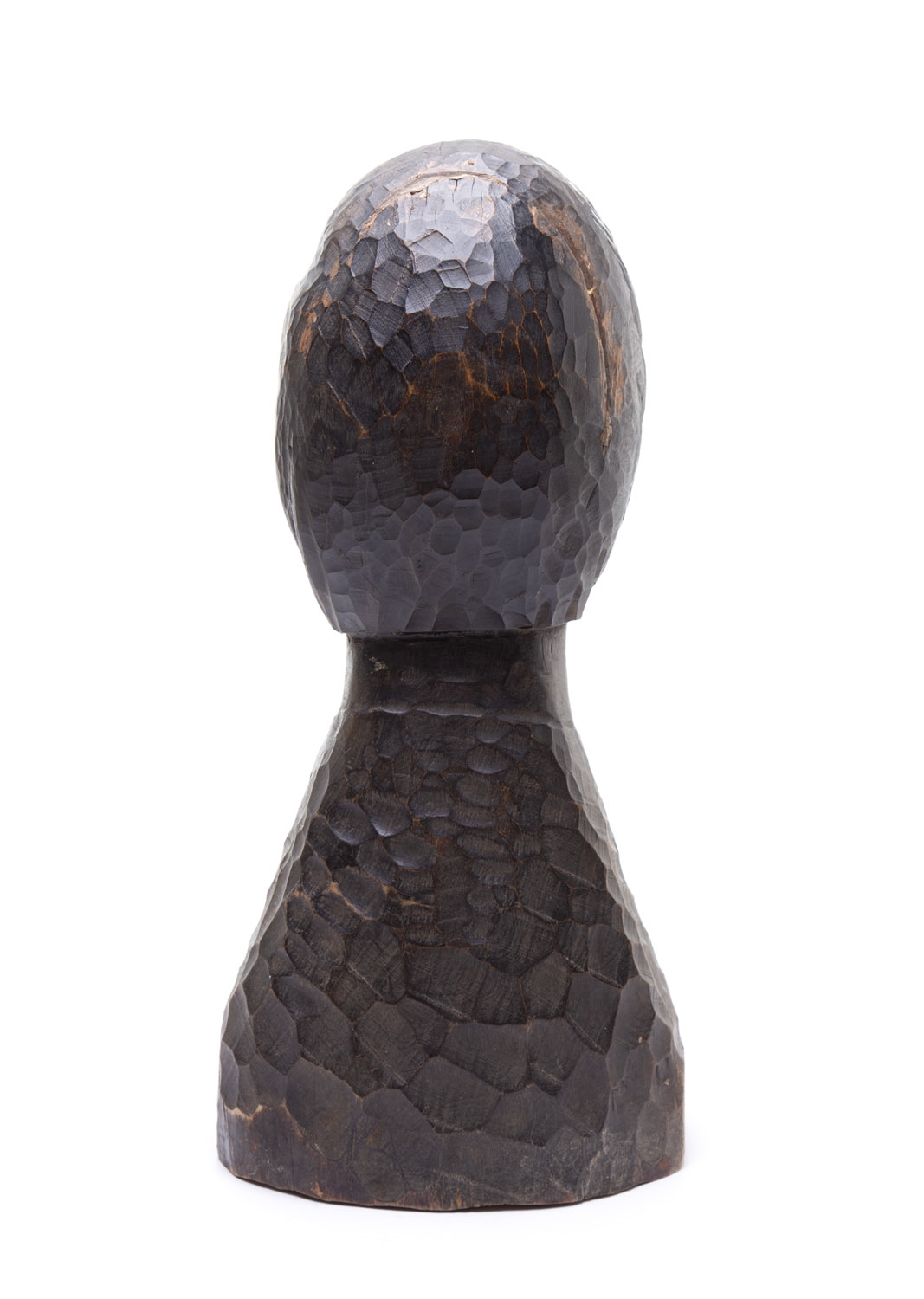 Artwork by Władysław Jania, The bust of a men, Made of wood