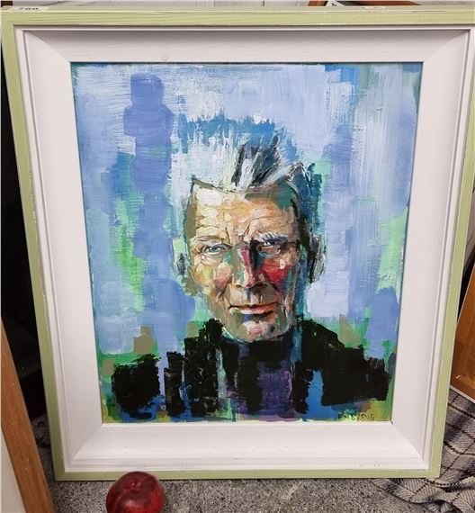 Tom Byrne | Portrait of Irish literary great, Samuel Beckett. | MutualArt
