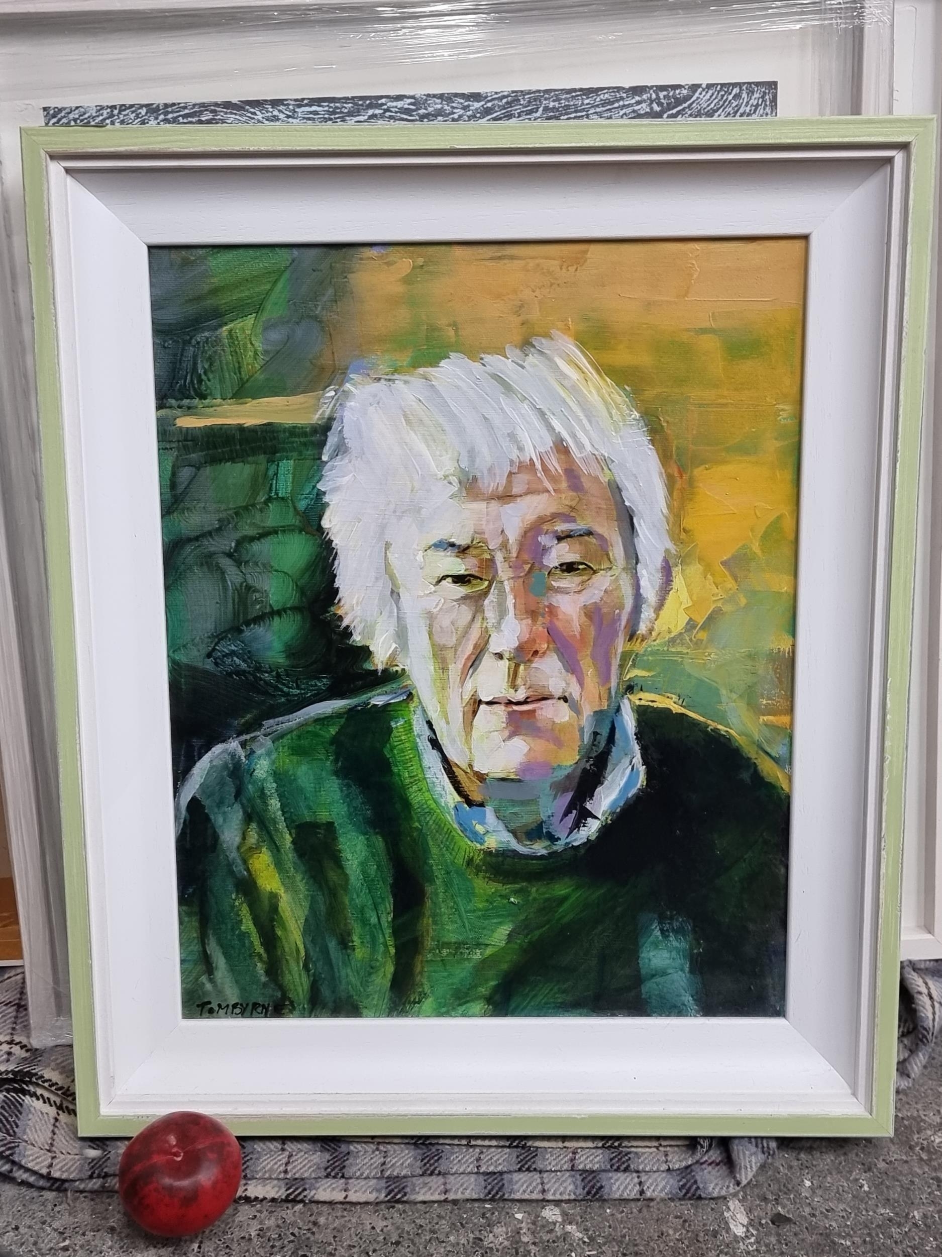 Tom Byrne | Portrait of Irish literary great, Seamus Heaney | MutualArt