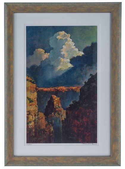 Eric Sloane, "Deep Canyon" Lithograph by Eric Sloane