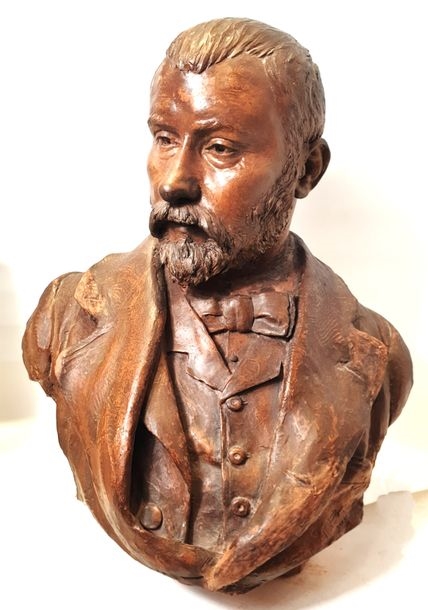 Artwork by Francisco Durrio, F Durieu / Paris 90, Made of ceramics