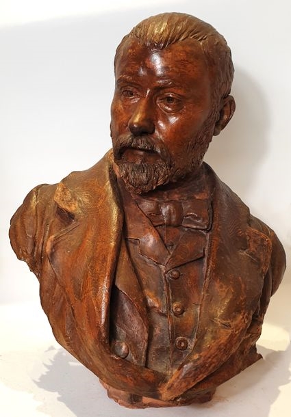 Artwork by Francisco Durrio, F Durieu / Paris 90, Made of ceramics