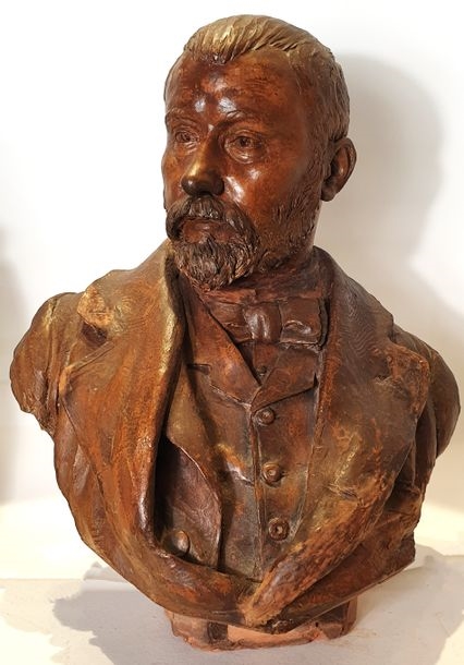 Artwork by Francisco Durrio, F Durieu / Paris 90, Made of ceramics