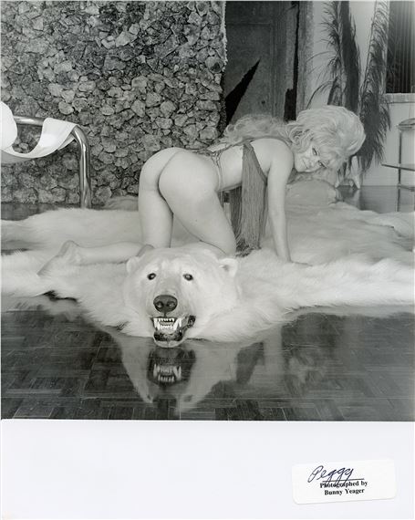 Original Photo Pin Up Estate BUNNY YEAGER 10 x 8 Inch