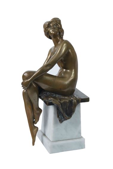 Sitting Nude by Rudolf Marcuse