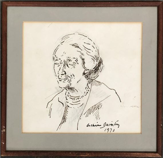 Portrait of Charlotte Bonham Carter by Adrian Maurice Daintry, 1970