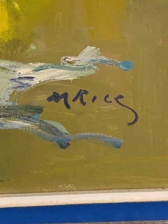 M. Rice | Signed M. Rice Oil On Canvas Flower Still Life | MutualArt
