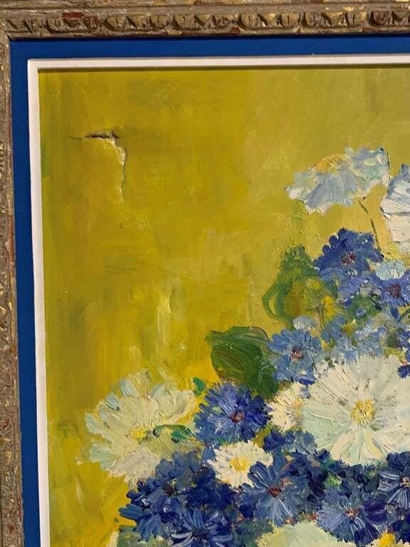 M. Rice | Signed M. Rice Oil On Canvas Flower Still Life | MutualArt