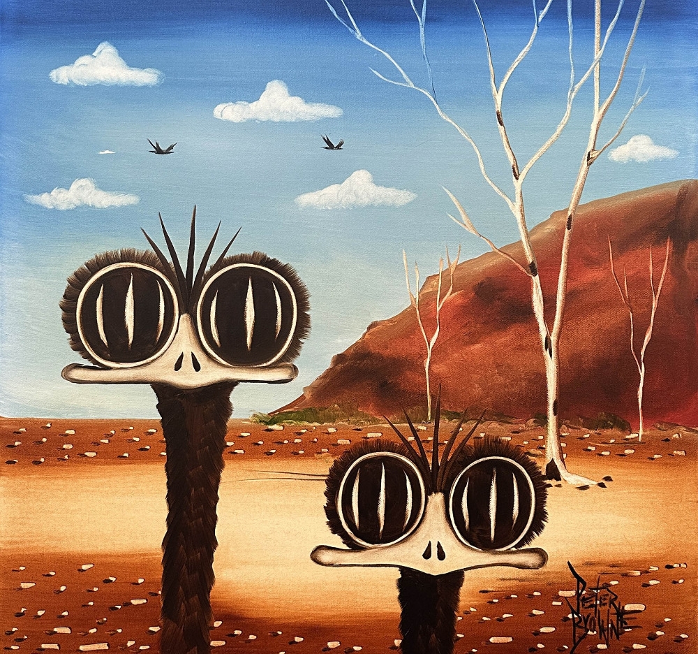 Peter Browne | Emus | MutualArt
