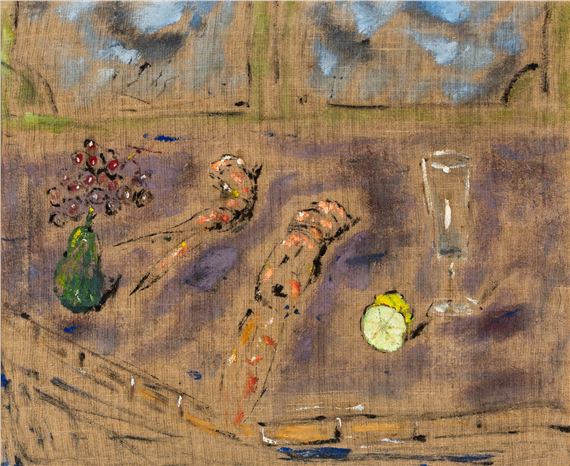 Natura morta con gamberi by Filippo de Pisis, 1943