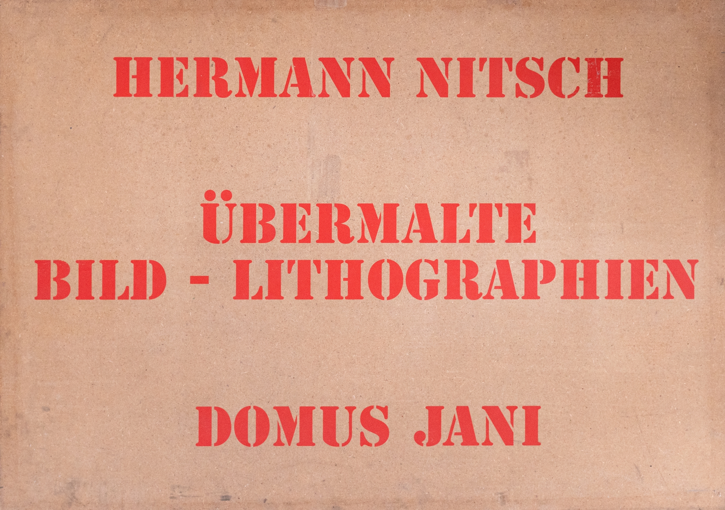 Übermalte Bild-Lithografien by Hermann Nitsch, 1991