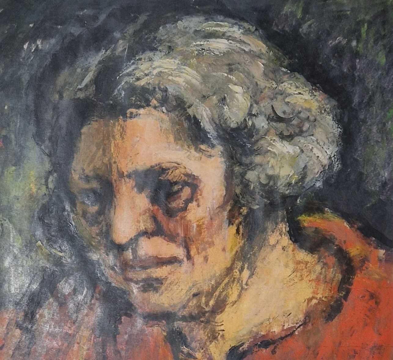 George Chapman | GEORGE CHAPMAN mixed media - head portrait of a lady ...