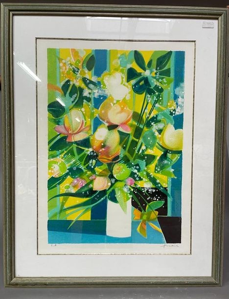 Camille HILAIRE (1916-2004)
Bouquet de fleurs
Lithograph.
Signed and justified EA.
70 x 51cm (with margins) by Camille Hilaire