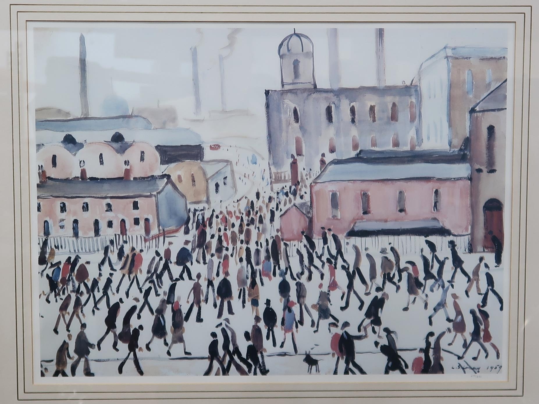 GOING TO WORK (1959) by Laurence Stephen Lowry, 1959