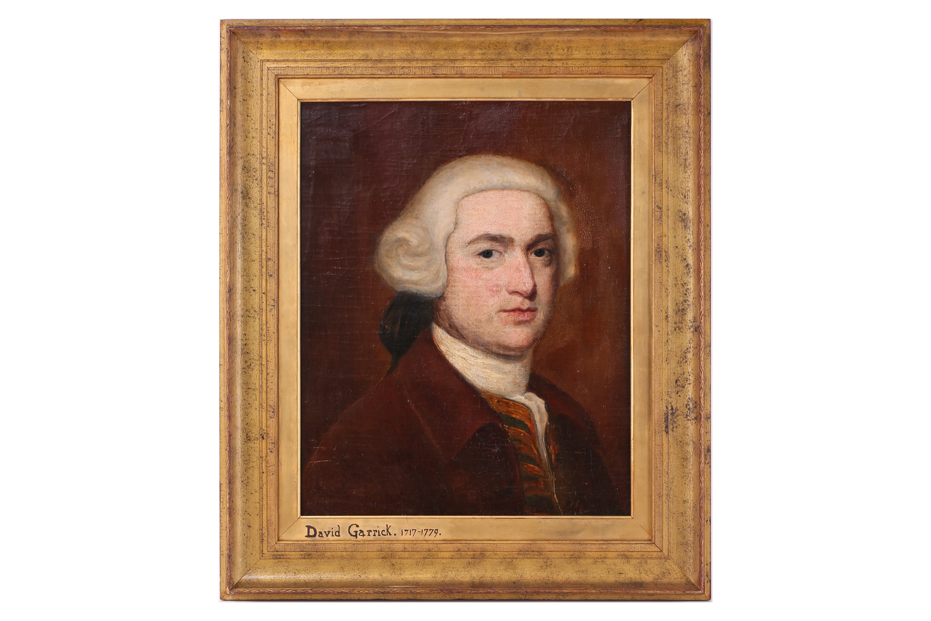 British School, 18th Century | Bust length portrait of David Garrick ...