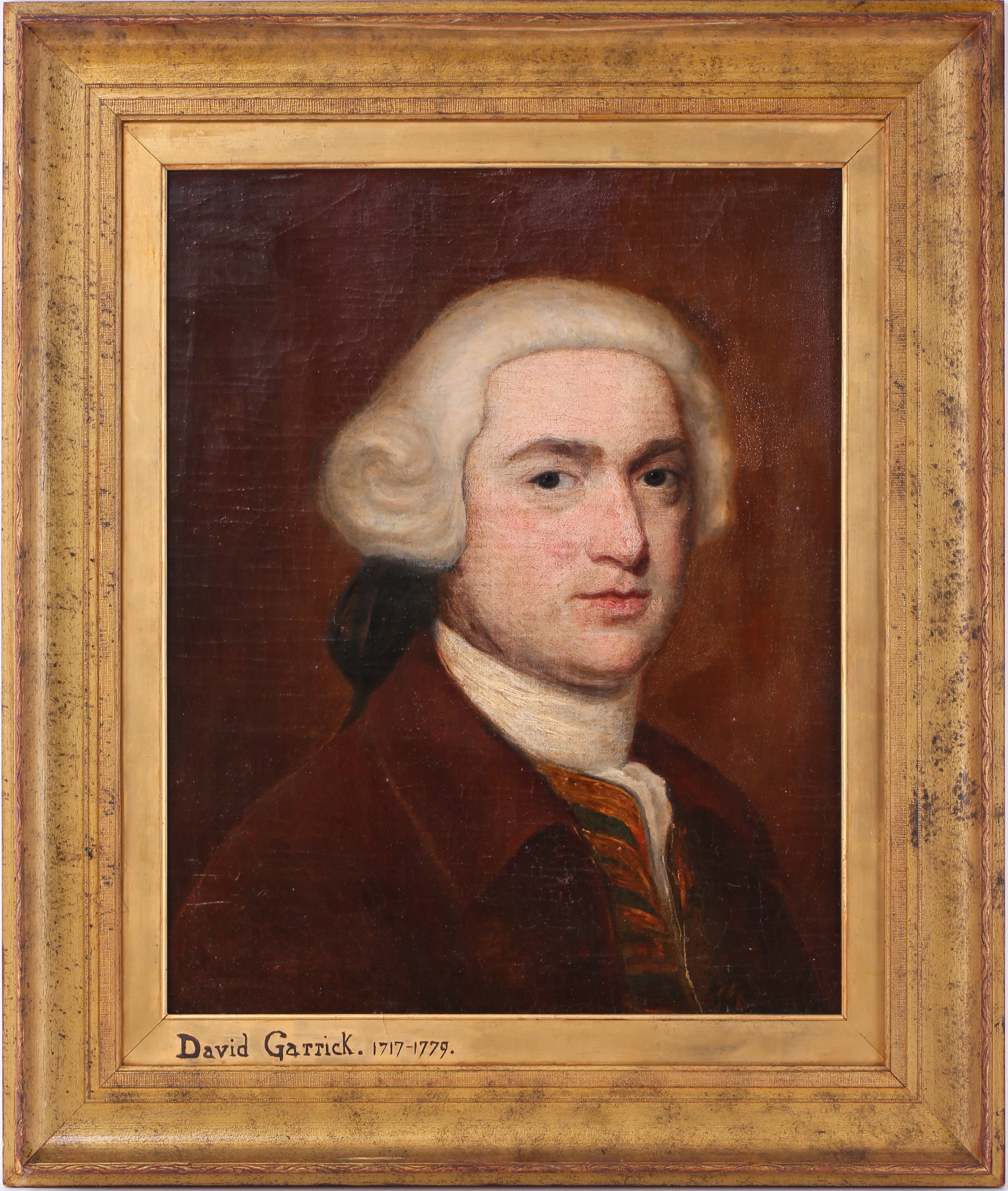 British School, 18th Century | Bust length portrait of David Garrick ...