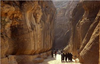 Entrance to the Siq, with Fragments of Ancient Arch, - Vivian Ronay