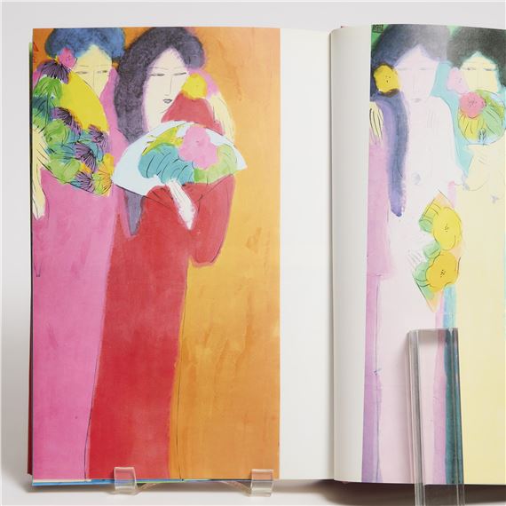 Walasse Ting | 丁雄泉(1929-2010) 二美图压克力彩宣纸裱于画布| MutualArt