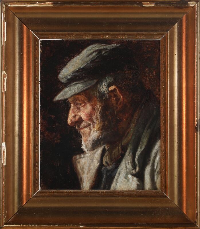 Artwork by Cilius Andersen, A pair of portraits of a man and a woman, Made of Oil on canvas and oil on cardboard