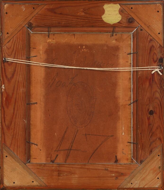 Artwork by Cilius Andersen, A pair of portraits of a man and a woman, Made of Oil on canvas and oil on cardboard