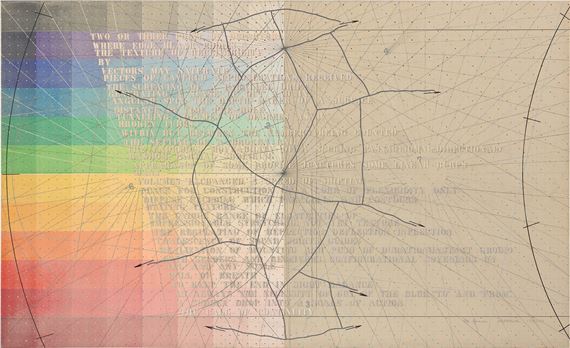 Or Space by Shusaku Arakawa, Painted in 1978, 1980