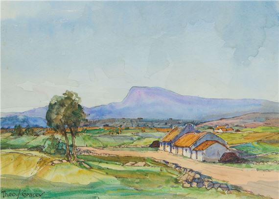 IRISH THATCHED COTTAGES by Theodore James Gracey