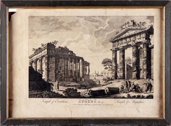 The Temple of Erechtheon and Temple of Augustus in Athens, 18th century by Robert Sayer