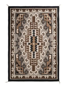 Navajo Two Grey Hills Weaving / Rug - Mary Henderson