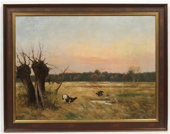 Birkhähne bei der Balz - Monogrammist B