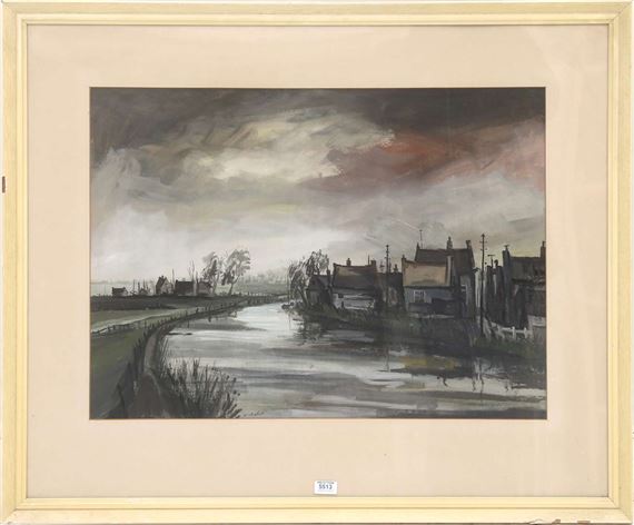 Zicht op Rotterdam by Willem Chabot