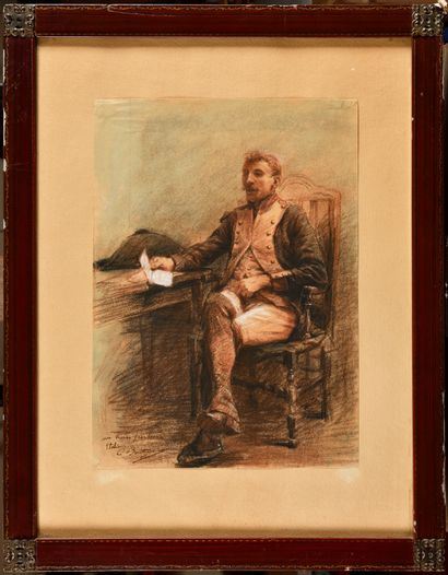 Dragon lisant une missive by Paul-Émile Boutigny