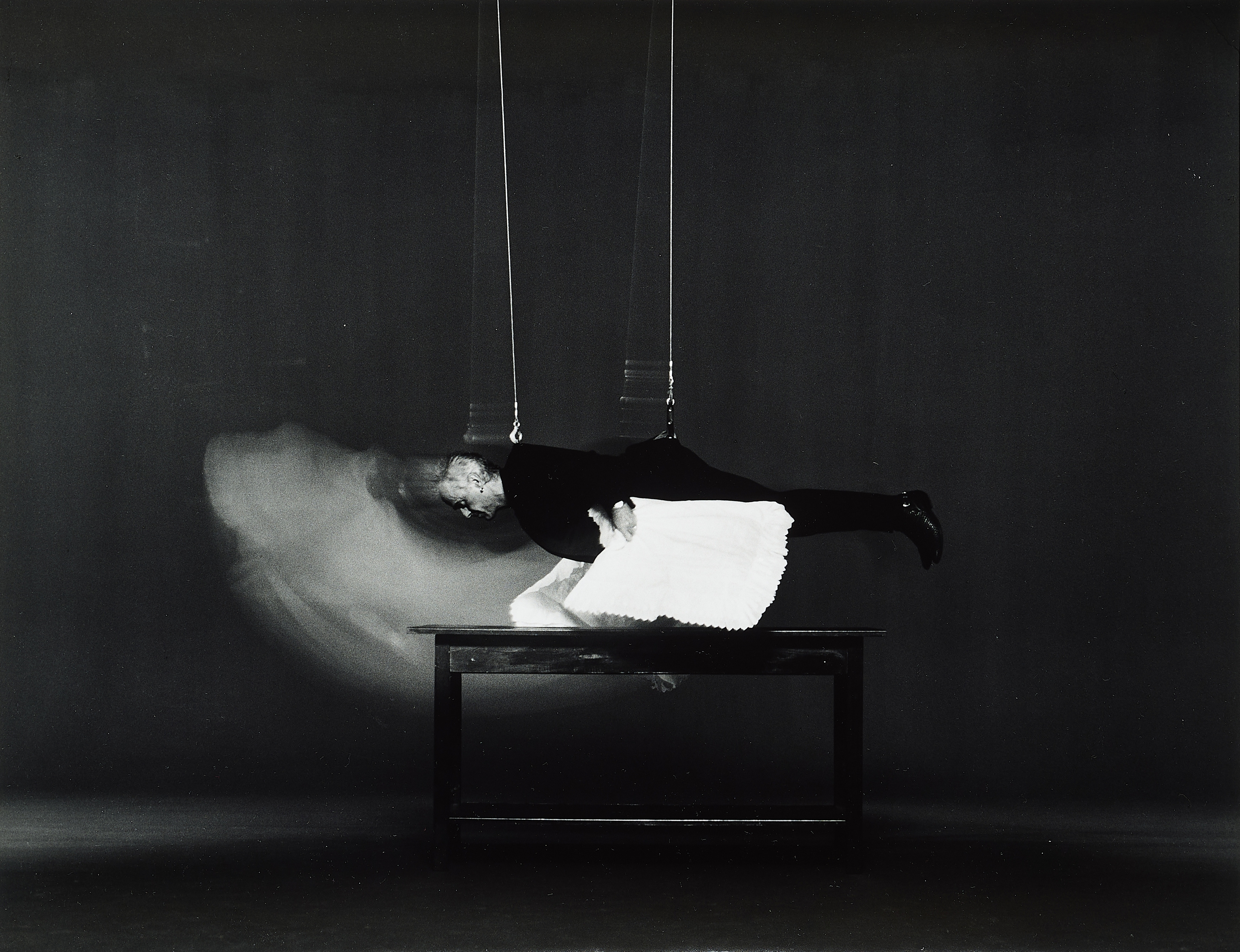 Artwork by Jürgen Klauke, Desasteriöses Ich "Daseinsrenovierung"., Made of gelatin silver prints