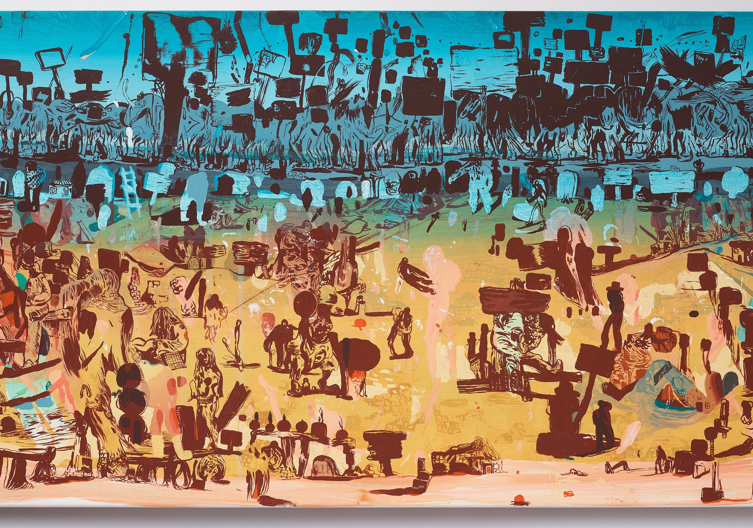 Artwork by Peter Köhler, "Happy Trails", Made of Canvas