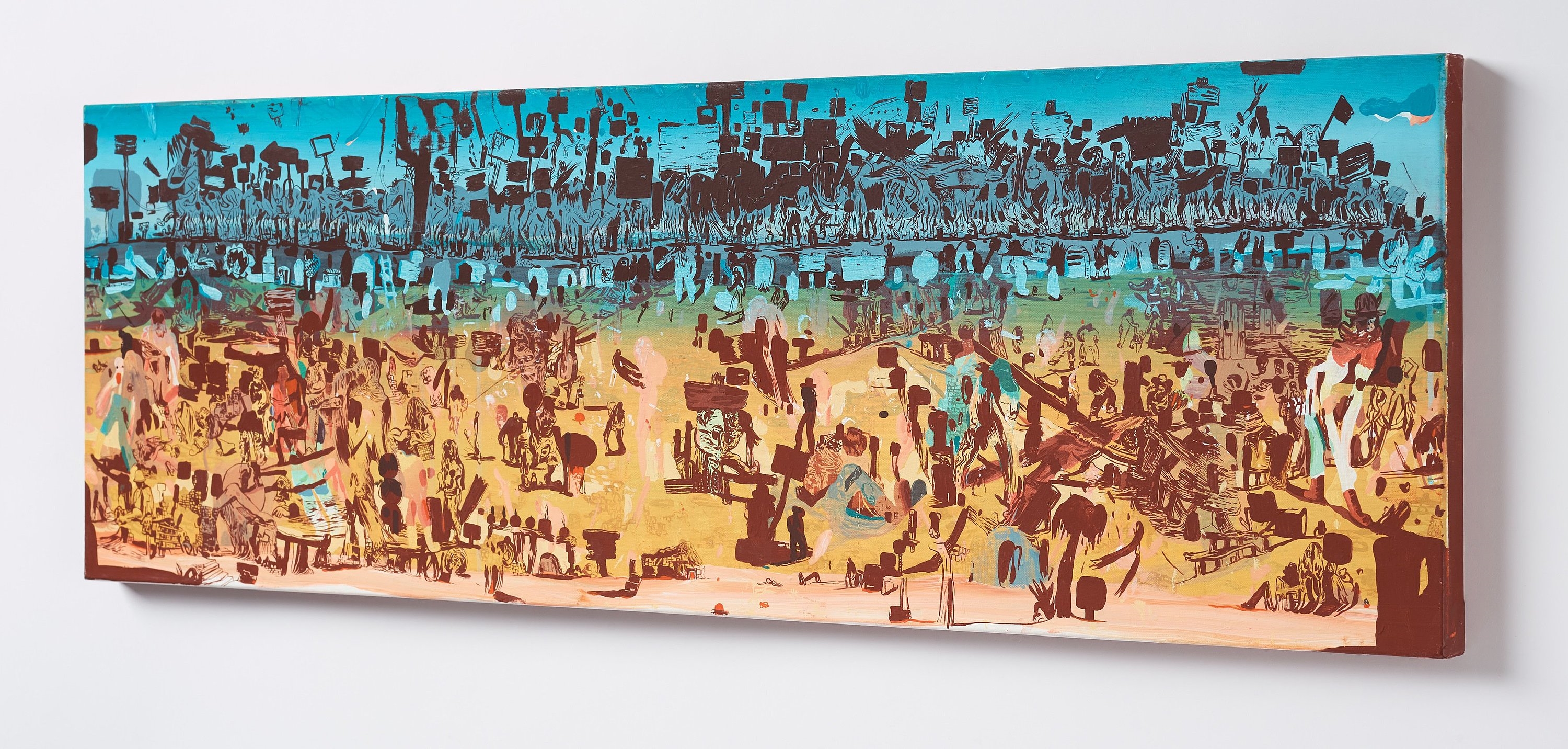 Artwork by Peter Köhler, "Happy Trails", Made of Canvas