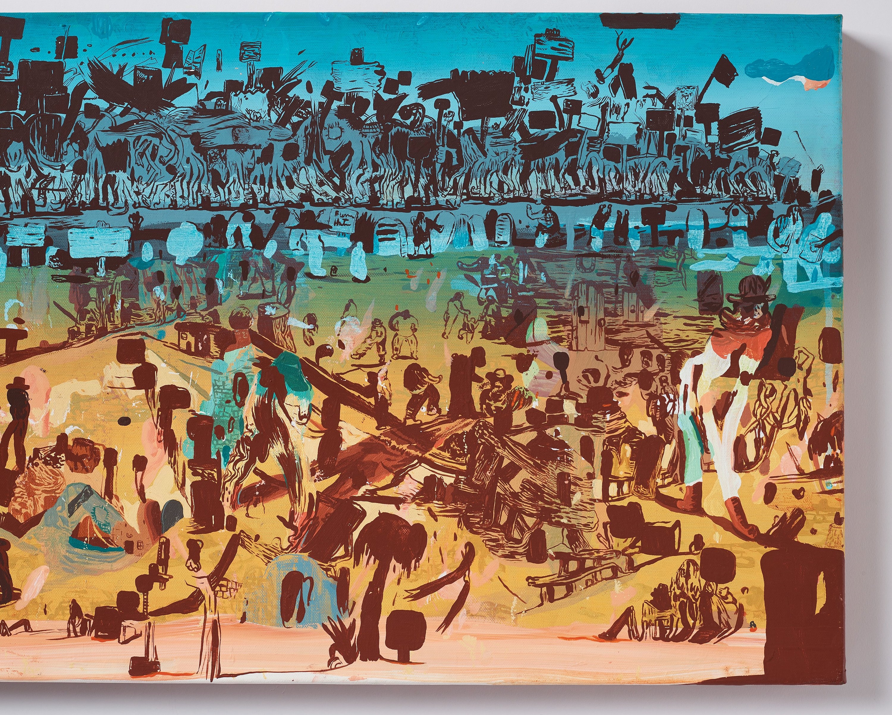 Artwork by Peter Köhler, "Happy Trails", Made of Canvas