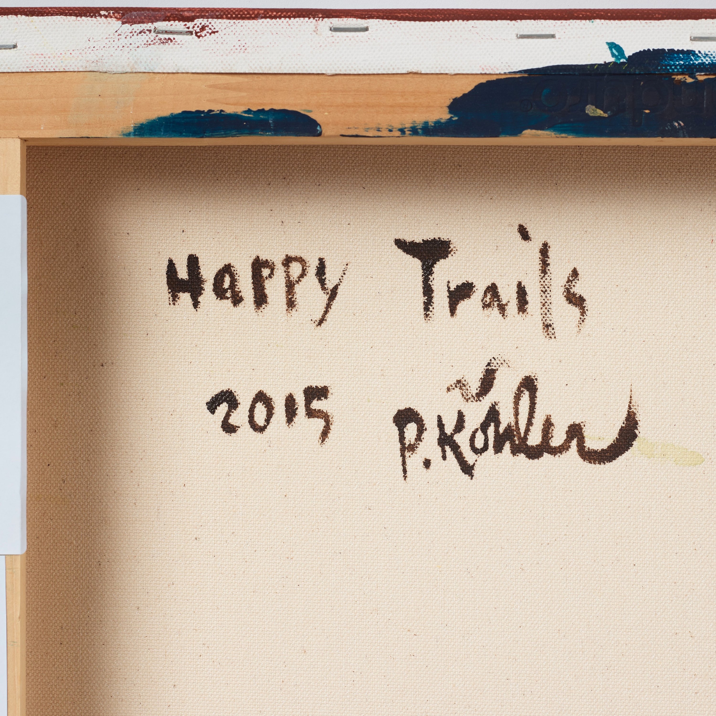 Artwork by Peter Köhler, "Happy Trails", Made of Canvas