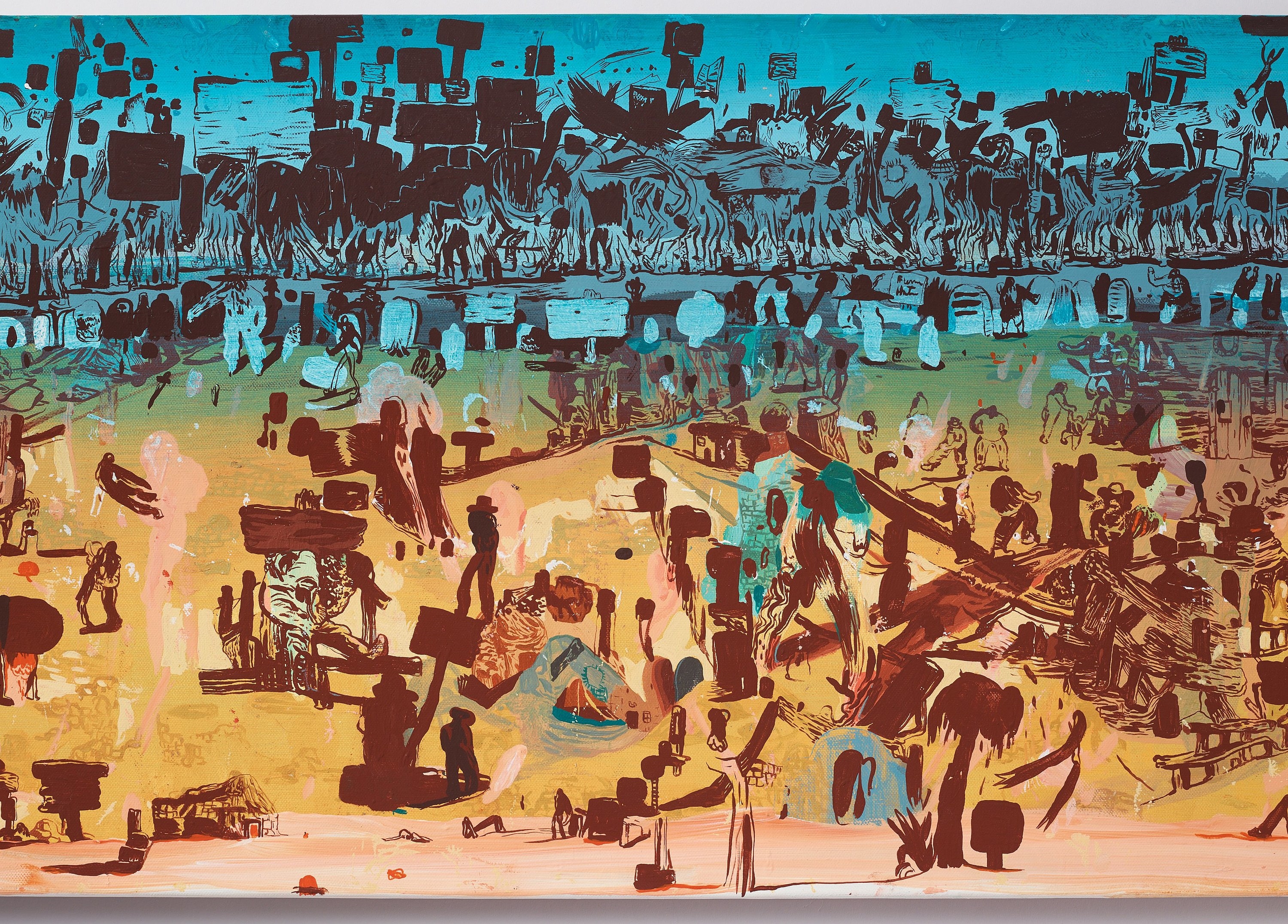 Artwork by Peter Köhler, "Happy Trails", Made of Canvas