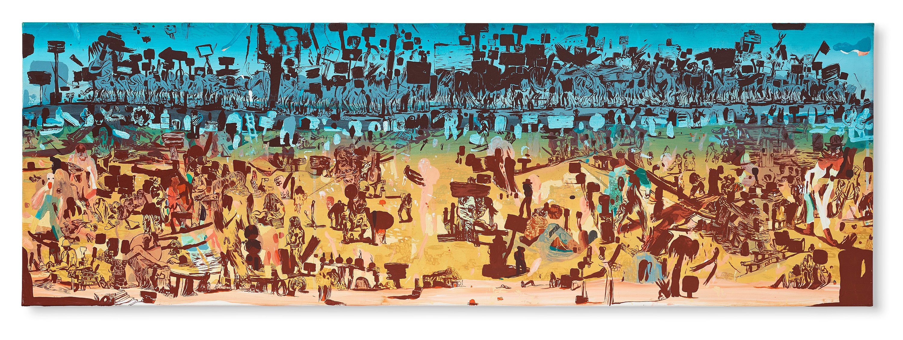 Artwork by Peter Köhler, "Happy Trails", Made of Canvas