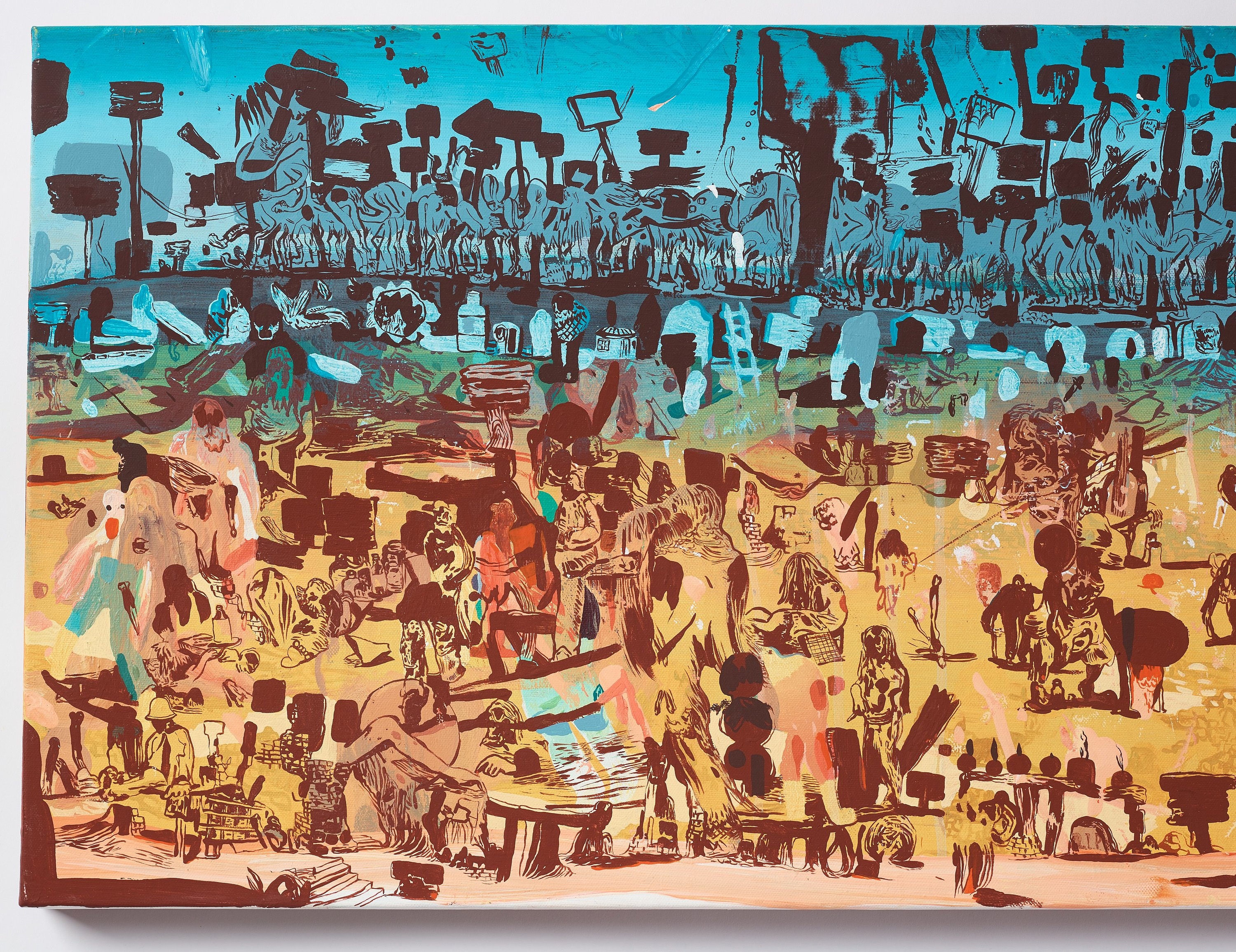 Artwork by Peter Köhler, "Happy Trails", Made of Canvas