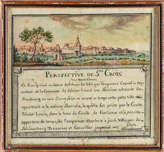 Perspective de Saint Croix, vue Nord Ouest - Michel Veron