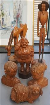 Collection of  Carved Wood Don Quixote - Jose Pinal
