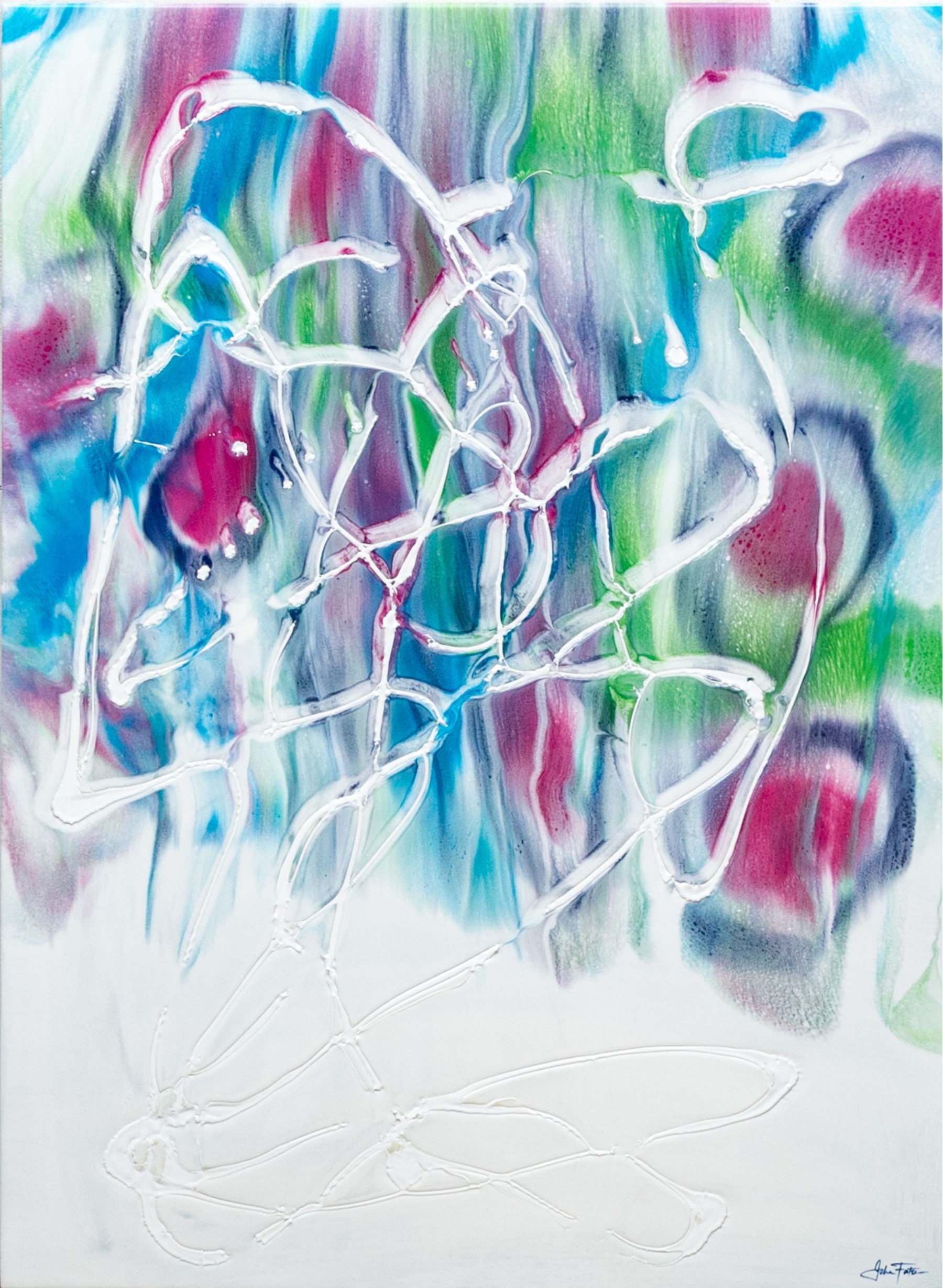 John Fatse | Swirls In White | MutualArt