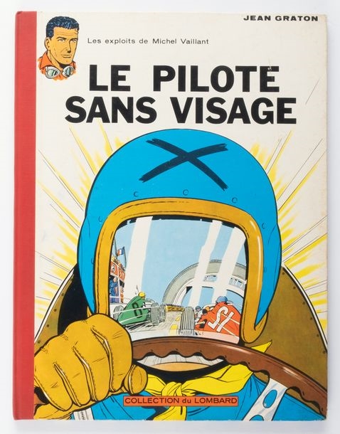 Artwork by Jean Graton, Michel Vaillant, Le Pilote sans Visage, Belgian Original Edition 1960, Made of ink
